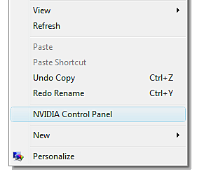NVIDIA Control Panel